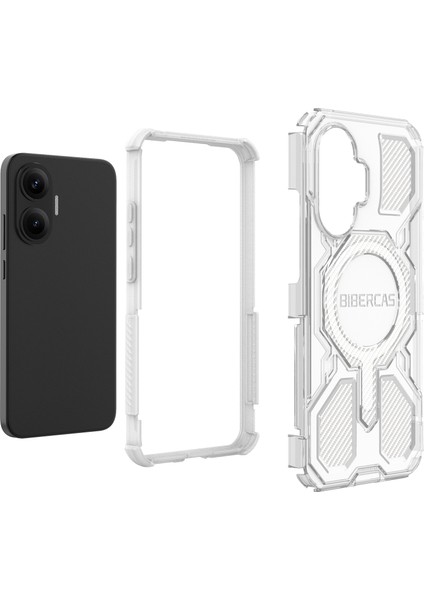 Xiaomi Poco F7 Şeffaf Kılıf, Magsafe Tpu + Pc Telefon Kılıfı ile Uyumlu (Yurt Dışından) fiyatları