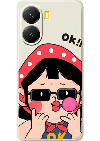 Xiaomi Poco X7 Pro Kılıfı Sevimli Çocuk Desenli Baskılı Düz ​​kenar Tpu Telefon Arka Kapağı (Yurt Dışından)