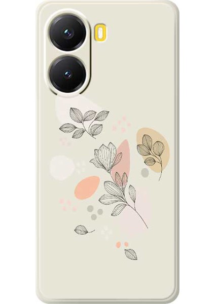 Xiaomi Poco X7 Pro Kılıf Taslağı Yaprak Desenli Baskılı Düz ​​kenar Tpu Telefon Arka Kapağı (Yurt Dışından)