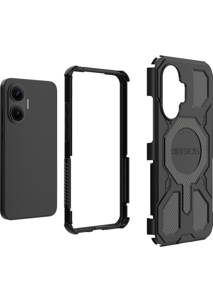 Xiaomi Poco F7 Kılıfı Magsafe Anti Drop Tpu + Pc Telefon Kılıfı ile Uyumlu (Yurt Dışından) fiyatları