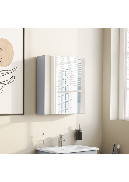 Shift T20 Aynalı Banyo Dolabı 81005, 60 Cm, Sağ Kapaklı, Kül Gri, Asma Tip, Yavaş Kapanır fiyatları