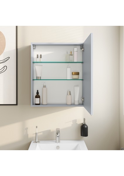 Shift T20 Aynalı Banyo Dolabı 81005, 60 Cm, Sağ Kapaklı, Kül Gri, Asma Tip, Yavaş Kapanır modelleri