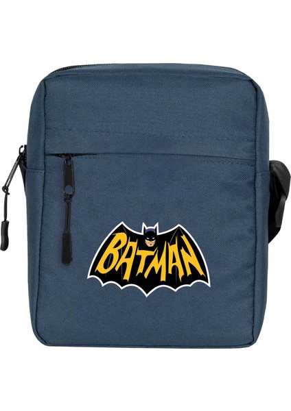 Batmn Comic Omuz Çantası Fermuarlı Lacivert Renk