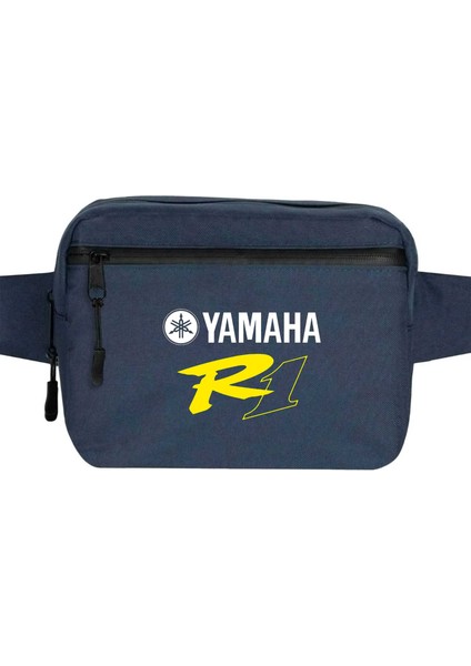 Yamha R1 Bel Çantası Fermuarlı Lacivert Renk