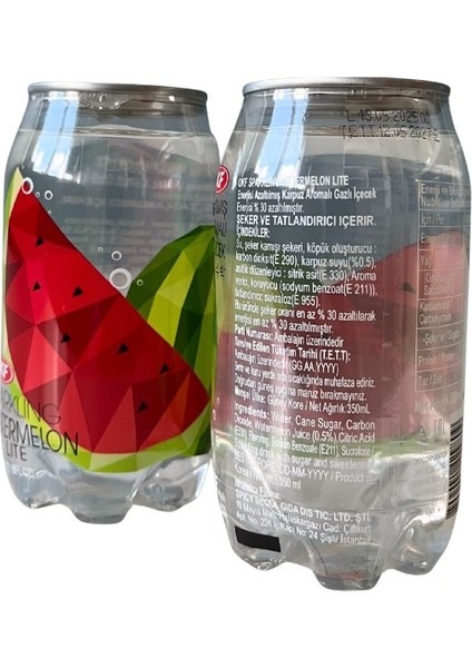 Enerjisi Azaltılmış Karpuz Aromalı Gazlı Içecek 350ML fırsatları