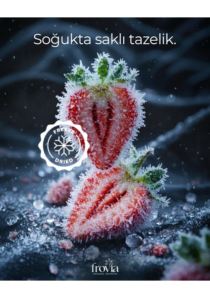 Dondurularak Kurutulmuş Çilek 20G – Katkısız Doğal Atıştırmalık