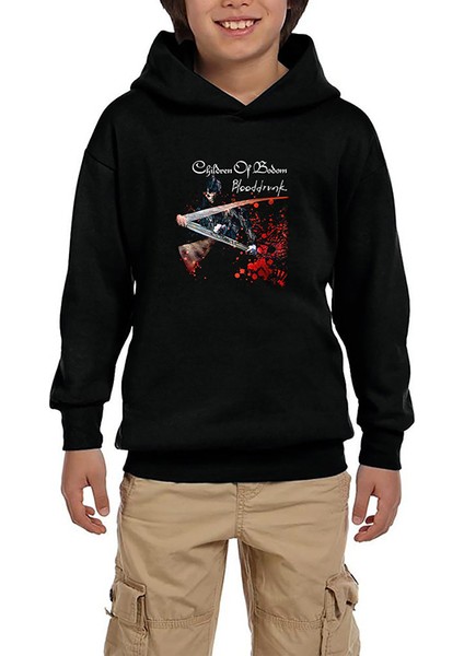 Children Of Bodom Blooddrunk Siyah Çocuk Kapşonlu Sweatshirt