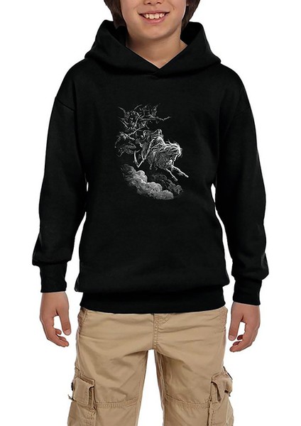 Burzum Ishi Krimpatul Siyah Çocuk Kapşonlu Sweatshirt