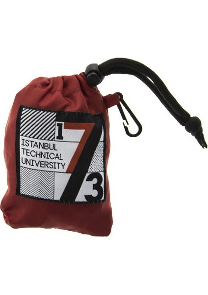 İTÜ Katlanabilir Alışveriş Cep Çantası Kırmızı fırsatları