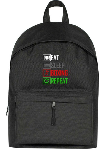 Boxing Repeat Sırt Çantası Siyah Renk
