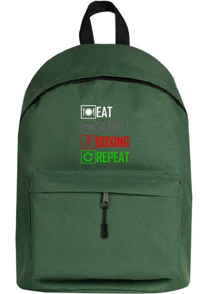 Boxing Repeat Sırt Çantası Yeşil Renk