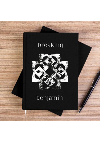 Breking Benjamin Classic Siyah Kanvas Defter Çizgisiz