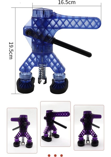 Araç Gövdesi Boyasız Dişli Onarım Aletleri Tutkal Çektirme 360 ° Dönüş Ayarlanabilir Tutamaç Çekme Çukuru Çukur Çıkarma Mavi (Yurt Dışından) fiyatları