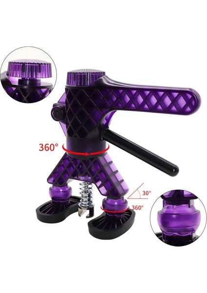 Araç Gövdesi Boyasız Dişli Onarım Aletleri Tutkal Çektirme 360 ° Dönüş Ayarlanabilir Tutamaç Çekme Çukuru Çukur Çıkarma Mavi (Yurt Dışından) modelleri