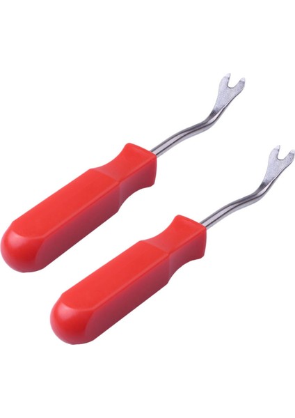 2x Araba Kapı Iç Döşeme Klipsi Panel Döşeme Bağlayıcı Kipi Çıkartma Aracı Tornavida Tırnak Çekme 4 Inç Kırmızı (Yurt Dışından)