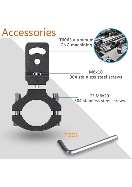 Evrensel 22MM 25MM 7/8inch Motosiklet Far Braketi Spot Işığı Tüp Tüp Kelepçesi Cafer Racer Chopper, TG82 (Yurt Dışından) fırsatları