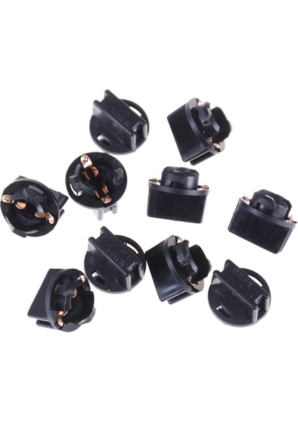 10 Adet T10 Soket Gösterge Tablosu Gösterge Panel Soketi T10 W5W 168 192 194 Twist Kilit Temelleri Lamba Çizgi Ampul Fiş (Yurt Dışından)