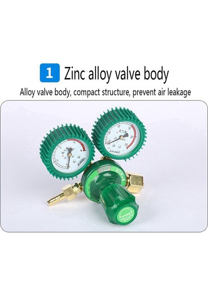 2x Oksijen Gaz Şişesi Regülatörleri O2 Azaltma Basınç Inhaleri Asetilen Çift Gösterge Regülatörü Oksijen Tankı Regülatörü (Yurt Dışından) fırsatları