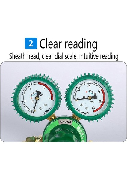 2x Oksijen Gaz Şişesi Regülatörleri O2 Azaltma Basınç Inhaleri Asetilen Çift Gösterge Regülatörü Oksijen Tankı Regülatörü (Yurt Dışından) indirimleri