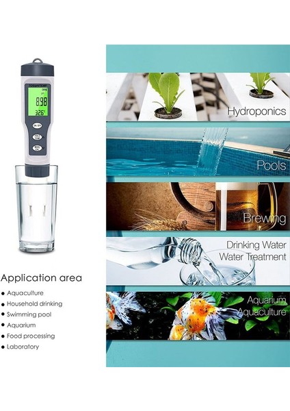 Su Için 3 Aradan 1 Dijital Ph Metre Tds/ph/sıcaklık Ölçer Içme Suyu Için Su Testi Cihazı Yüzme Havuzu Hidroponik (Yurt Dışından) modelleri