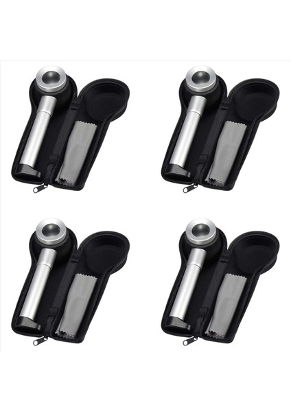 4pcs El Tipi 45X Katlanır Keten Test Cihazı Metal Büyüteçleri Kumaş Iplik Sayacı Büyüteç Büyütme Camı Işıkla (Yurt Dışından)
