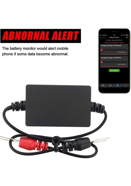 Bm2 Pil Monitör Test Cihazı 12V Pil Monitör Bluetooth 4 0 Araç Pil Analizör Şarj Kranking Test Voltaj Test Cihazı (Yurt Dışından) fiyatları