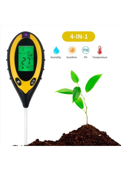 2x Toprak Ph Metre Toprak Test Cihazı 4&#39 Ü 1 Toprak Test Kiti Ph Nem Sıcaklığı Işık Su Test Cihazı ve Monitör Test Kitleri (Yurt Dışından) modelleri