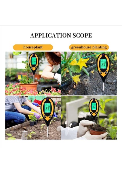2x Toprak Ph Metre Toprak Test Cihazı 4&#39 Ü 1 Toprak Test Kiti Ph Nem Sıcaklığı Işık Su Test Cihazı ve Monitör Test Kitleri (Yurt Dışından) indirimleri