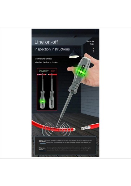 Elektrikçi Özel Elektrik Kalemi Tel Kırılmasını Tespit Etmek Renk Işığı Çok Fonksiyonlu Akıllı Indüksiyon Testi Düz (Yurt Dışından) indirimleri