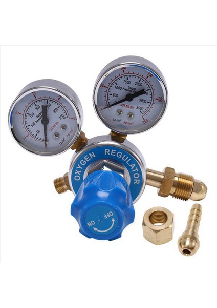 2x Oksijen Gaz Şişesi Regülatörleri O2 Azaltma Basınç Inhaler Çift Gösterge Regülatörü Oksijen Tankı Regülatörü (Yurt Dışından) fiyatları