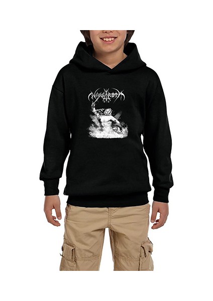 Nargorot Era Of Threnody Siyah Çocuk Kapşonlu Sweatshirt