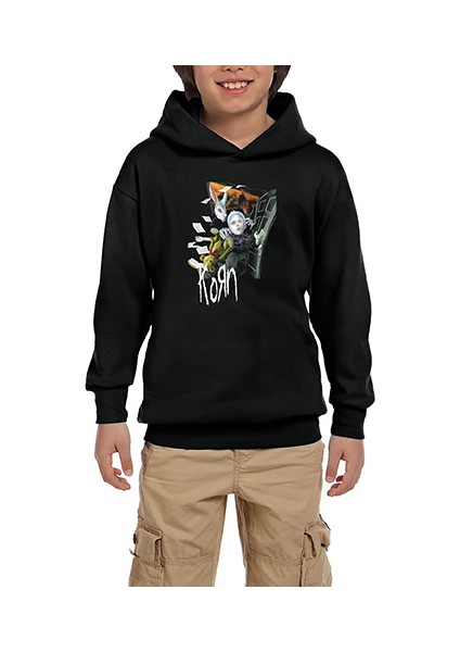 Korn See You On The Other Side 2 Siyah Çocuk Kapşonlu Sweatshirt