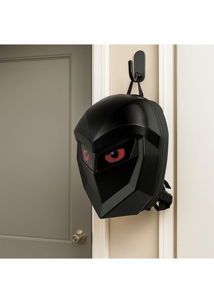 LED Gözlü Motor Sırt Çantası, Ledli Sırt Çantası, Telefon Kontrol / Kask Taşıma Çantası