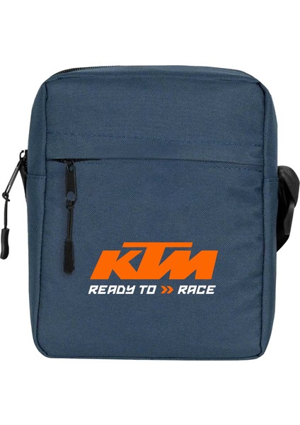 Ktm Ready To Race Omuz Çantası Fermuarlı Lacivert Renk