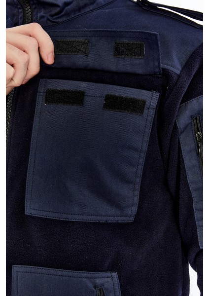 Erkek Polar Ceket Tam Fermuarlı 7 Cepli Siyah S-Gard Model indirimleri