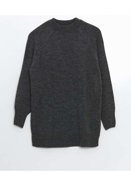 Yeni Sezon Bisiklet Yaka Oversize Kadın Triko Tunik indirimleri