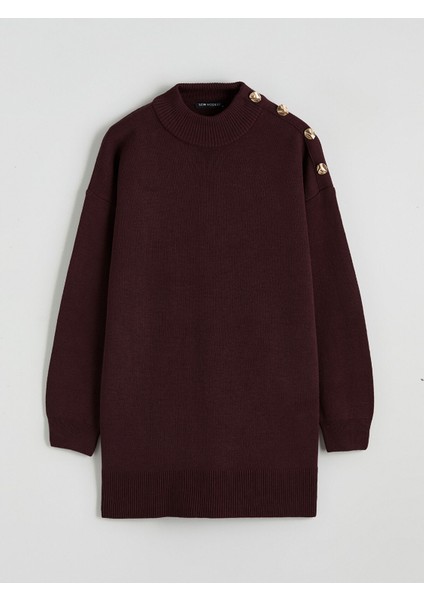 Yeni Sezon Dik Yaka Kadın Triko Tunik indirimleri