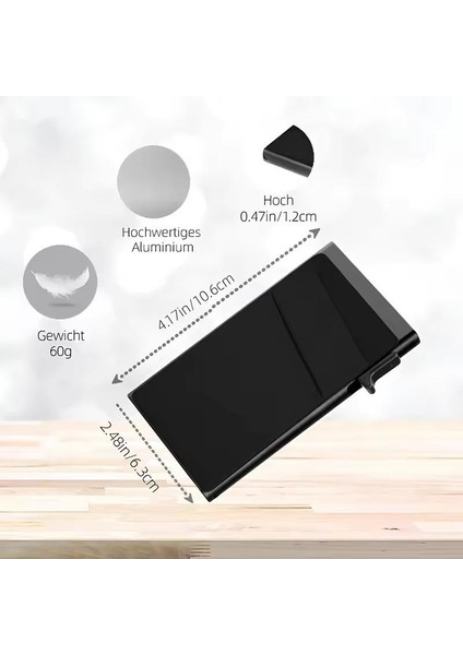 Premium Slim Metal Otomatik Kartlık – Rfıd Korumalı, Mekanizmalı, 10+ Kart Kapasiteli Gri indirimleri