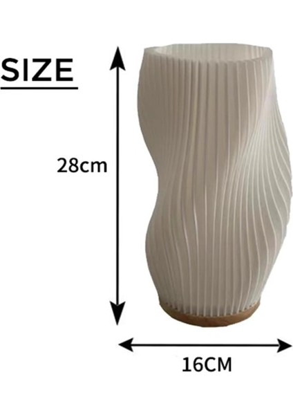 Modern Dalga Form Masa Lambası – 3D Baskı Pla Dekor modelleri