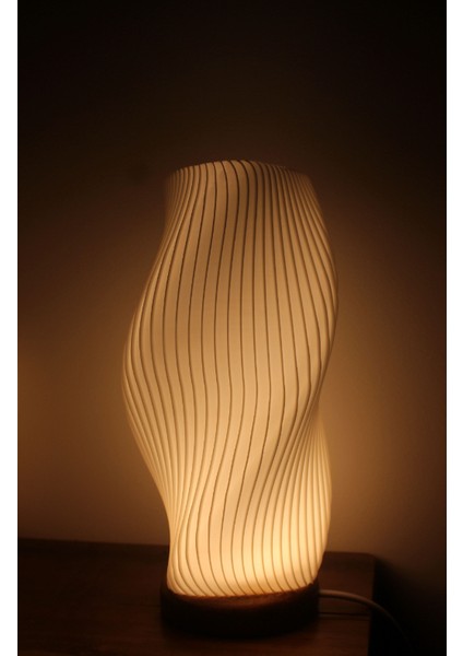 Modern Dalga Form Masa Lambası – 3D Baskı Pla Dekor fırsatları