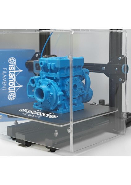 Istanbul Filament 3D Baskı Petg Filament Mavi 1 kg Ø 1,75MM ± 0,05 mm Bambu Lab Uyumlu