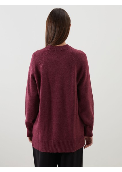 Yeni Sezon Bisiklet Yaka Oversize Kadın Triko Tunik fırsatları