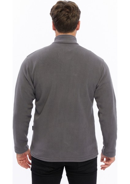 Erkek Polar Ceket Tam Fermuarlı 3 Cepli Gri fiyatları