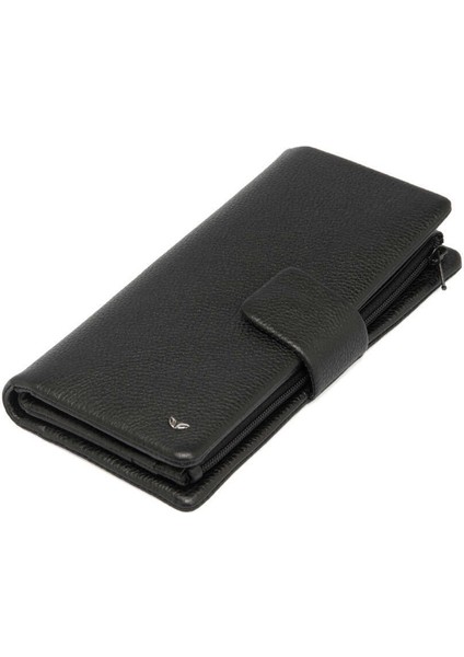 Siyah Hakiki Deri Kadın Cüzdan - S1CB00005727-A6F