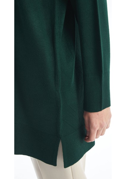 Yeni Sezon Kadın Yarım Balıkçı Yaka Düz Triko Tunik indirimleri