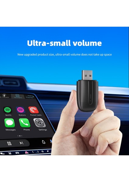 Kablosuz Akıllı Araba Adaptörü 2 Kablolu Carplay Fişi ve Play Otomatik USB Tip C Adaptörü Için 1 Ara 1 Kablosuz Carplay Desteği (Yurt Dışından) fırsatları