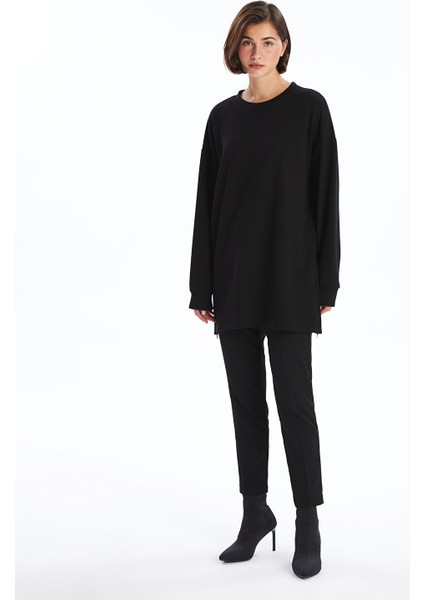 Yeni Sezon Bisiklet Yaka Düz Uzun Kollu Kadın Tunik fiyatları