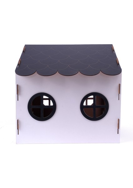 Ahşap Özel Isim Baskılı Dekoratif Kedi Evi-Kulübesi, Kediler Için Kulübe, Kedi Kulübesi Beyaz-Siyah indirimleri