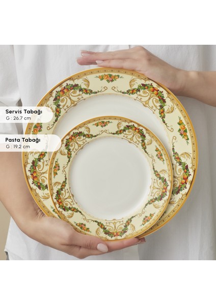 Forever Bone Orlando 53 Parça 12 Kişilik Yemek Takımı