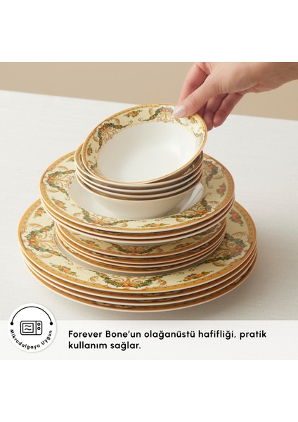 Forever Bone Orlando 53 Parça 12 Kişilik Yemek Takımı